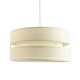 image 1 of Contemporary Quality Cream Linen Fabric Triple Tier Ceiling Pendant Light Shade