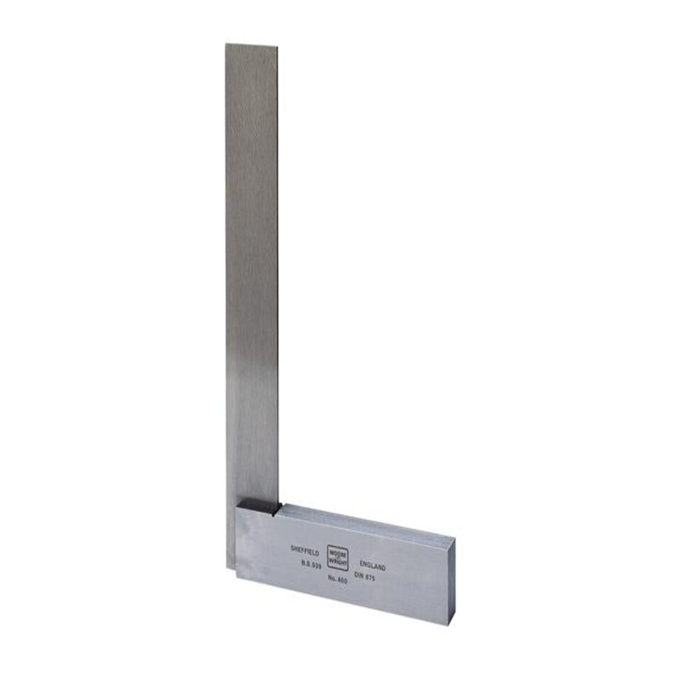 Moore & Wright 40012 Engineer's Square Grade B 300mm (12in) (Retail Packaging)