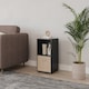 image 3 of 2-Cube Shelving Unit With Inserts | Black | Black & Beige | 1