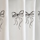 image 6 of OHS Bows Mould Proof Shower Curtain with 12 Hooks | White | Monochrome