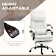 image 5 of Vinsetto Office Chair, Ergonomic Desk Chair with 6-Point Vibration Massage and Lumbar Heating, Computer Chair with Lumbar Support Pillow, 155 Reclining Back and Footrest, Cream White