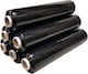 image 1 of 6 rolls, 400mm x 250m, Black pallet wrap, Ideal for moving/storage.