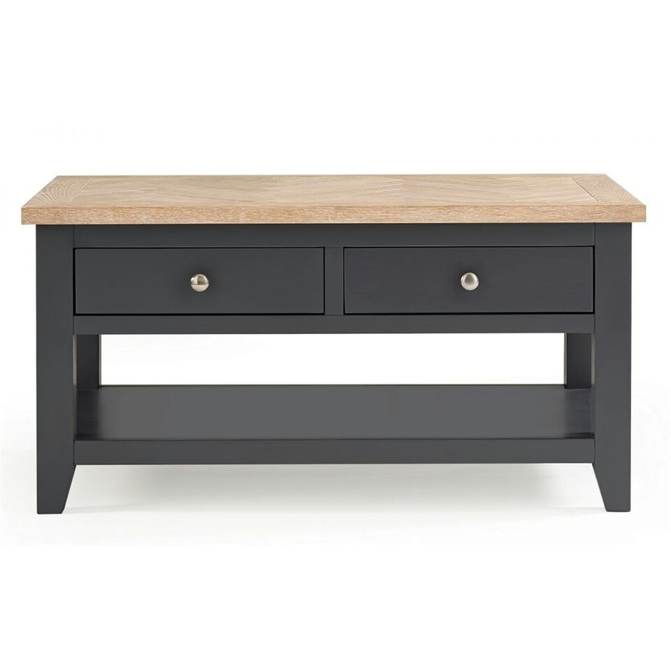 image 1 of Classic Rustic Dark Grey Coffee Table | Grey | Grey