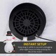 image 7 of Outsunny 8FT Inflatable Snowman Holding Gift Box w/ Penguin and LED Lights