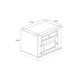 image 7 of Corona, 1 Door, 1 Drawer Bedside Cabinet Brown