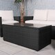 image 3 of Berlin Four Seater Corner Lounging Set in Black