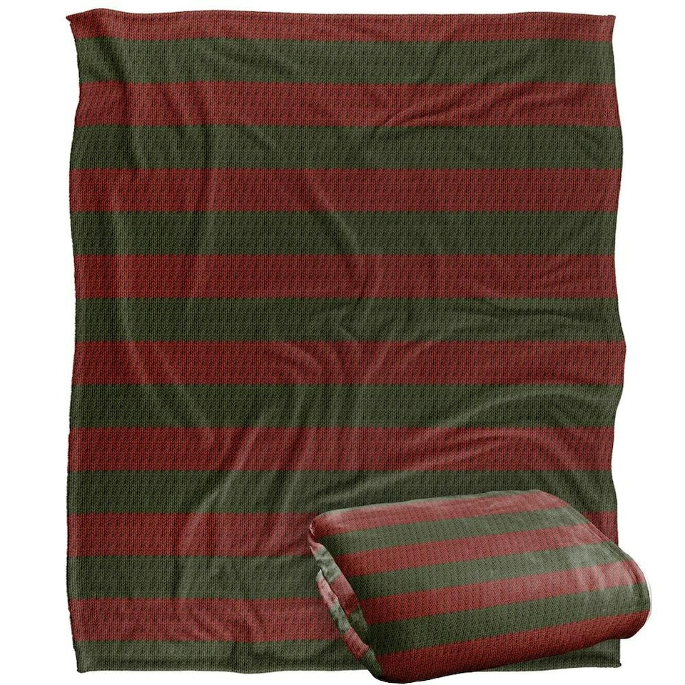 image 1 of Nightmare On Elm Street Stripes Freddy Krueger Blanket - Multicoloured - One Size
