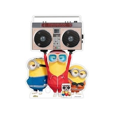 Minions 2 Boombox Group Lifesize Cardboard Cutout 121cm