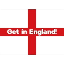 A1 Get in England Party Sign Decoration 84cm x 59cm
