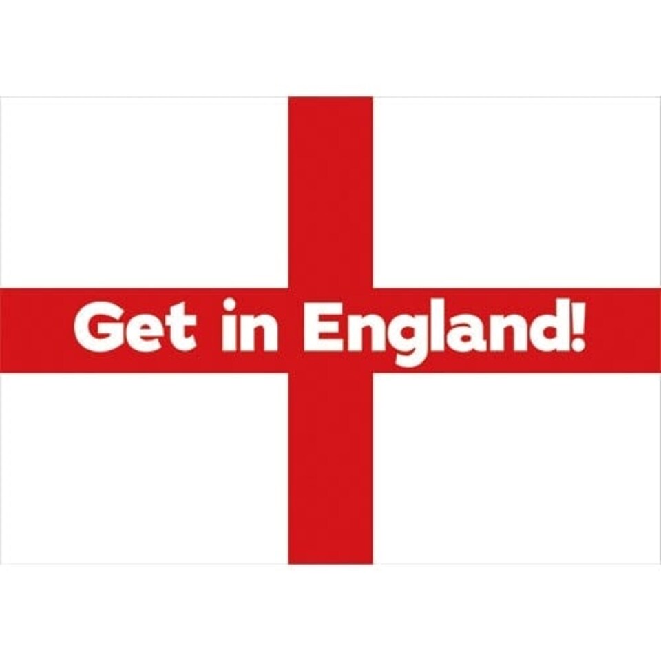 A1 Get in England Party Sign Decoration 84cm x 59cm