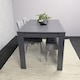 image 4 of Dark Grey Dining Table Set with 2 Velvet Chairs and Bench
