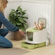 image 7 of PawHut Cat Litter Box, Hooded Cat Litter Tray with Lid, Scoop, Green Grey | One Size