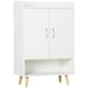 image 1 of HOMCOM Modern Shoe Cabinet Storage Organizer w/ Doors and Shelves for Entryway