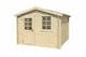 image 2 of Nina 230-Log Cabin, Wooden Garden Room, Timber Summerhouse, Home Office - L307.2 x W250 x H233.7 cm | Brown