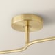 image 6 of ValueLights Chessy Ribbed Glass Gold Bar Ceiling Light & Bulbs | Gold
