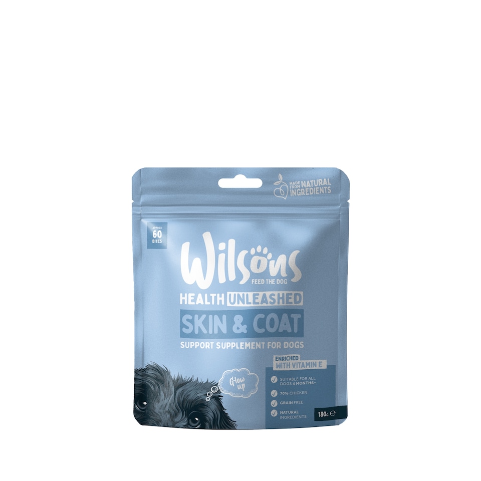 image 1 of Wilsons Skin and Coat Support Supplement For Dog Healthy Coat Nutrition Formula - 180g Bag