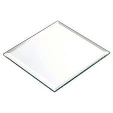 Mirror Candle Plate - Medium | White | Square | 1