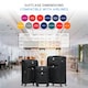 image 8 of Flight Knight Lightweight 4 Wheel 800D Soft Case Suitcases Anti Crack Cabin & Hold Luggage Options 100 Airlines Approved - Including easyJet, BA & Many More! Red | Burgundy | Large