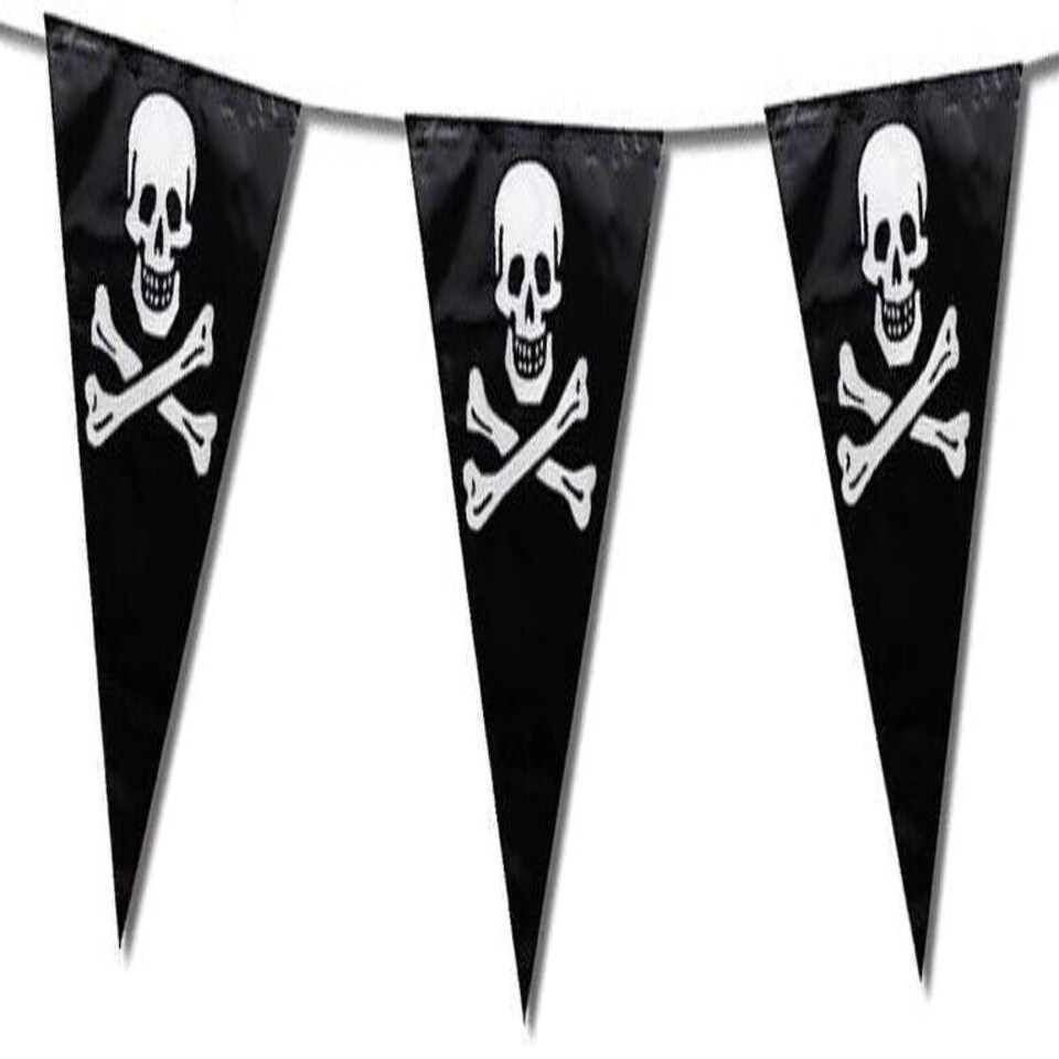 image 1 of Pirate Pennants Party Bunting 6m with 15 Flags