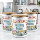 image 2 of Bright Floral Dishwasher Tablets Storage Tin