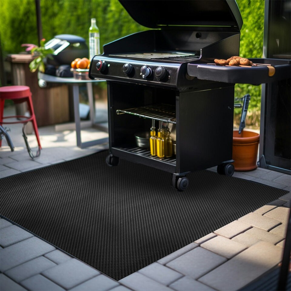 image 1 of BBQ Floor Protection Mat - 150cm x 90cm
