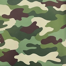 Rasch Camouflage Textured Wallpaper - Khaki/Beige/Brown - 32.8ft x 20.5in Brown