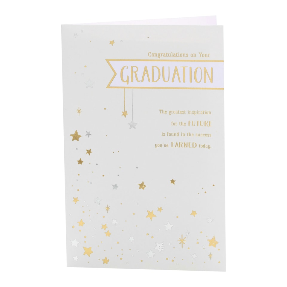 image 1 of Graduation/Congratulations Card for Him/Her/Friend | Stars Design