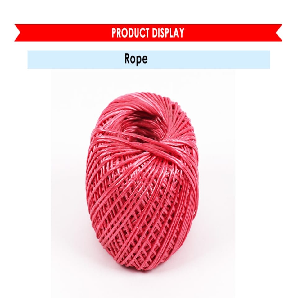 image 1 of 100m Coloured PP String Rope 70g