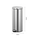 image 5 of Eva Pedal Bin 30L Chrome