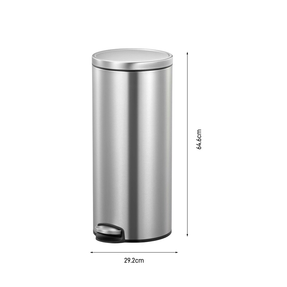 image 1 of Eva Pedal Bin 30L Chrome