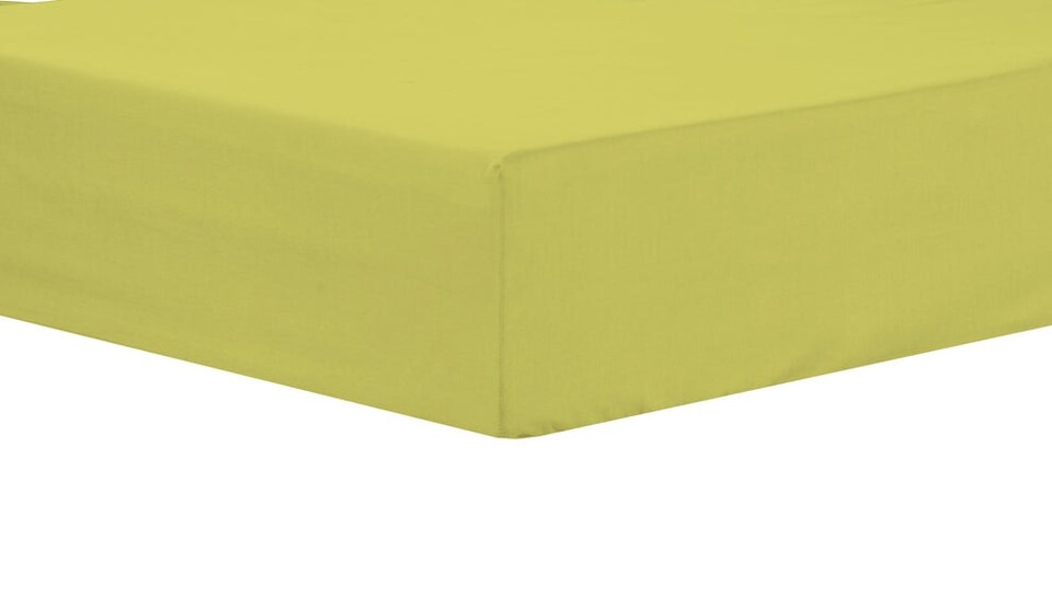 Basics Fitted Sheet in Ochre - Double | Yellow | Yellow | Double