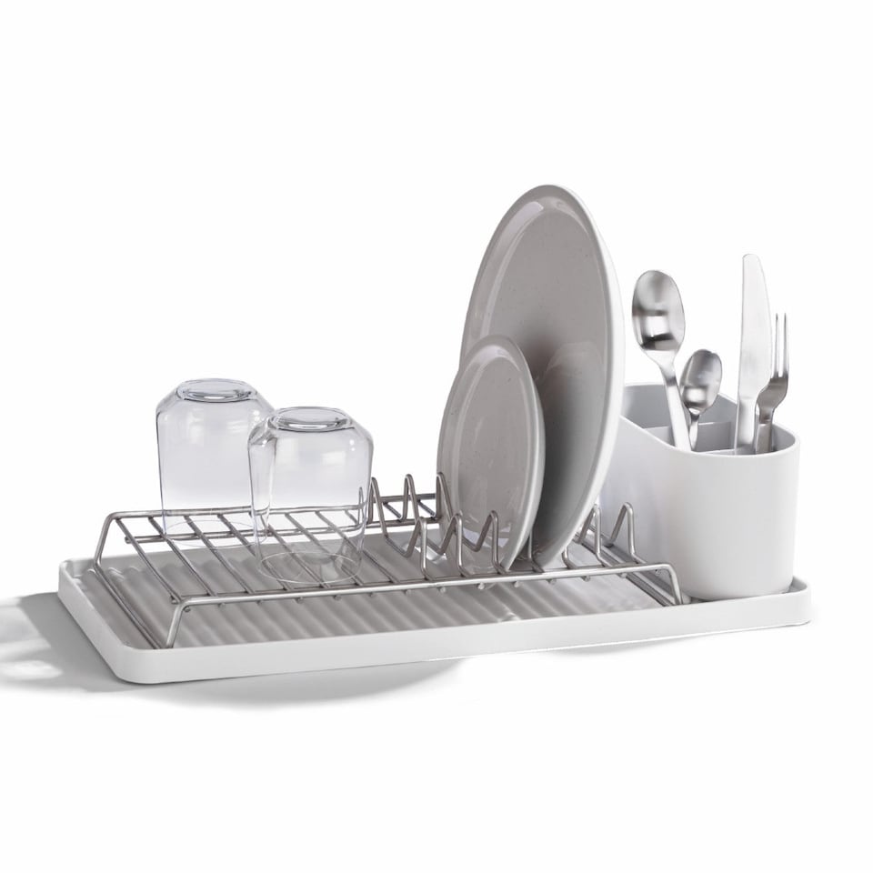 image 1 of ReBorn Recycled Compact Draining Rack | White | Stone