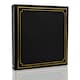 image 1 of ARPAN Large Slip In Photo Album Holds 500 Photos 6x4" (10x15cm) – Gold Stamp Padded Cover Photo Album – Black Memory Book for Family, Wedding & Travel Pictures