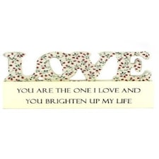 Sentiments Die Cut Block Love