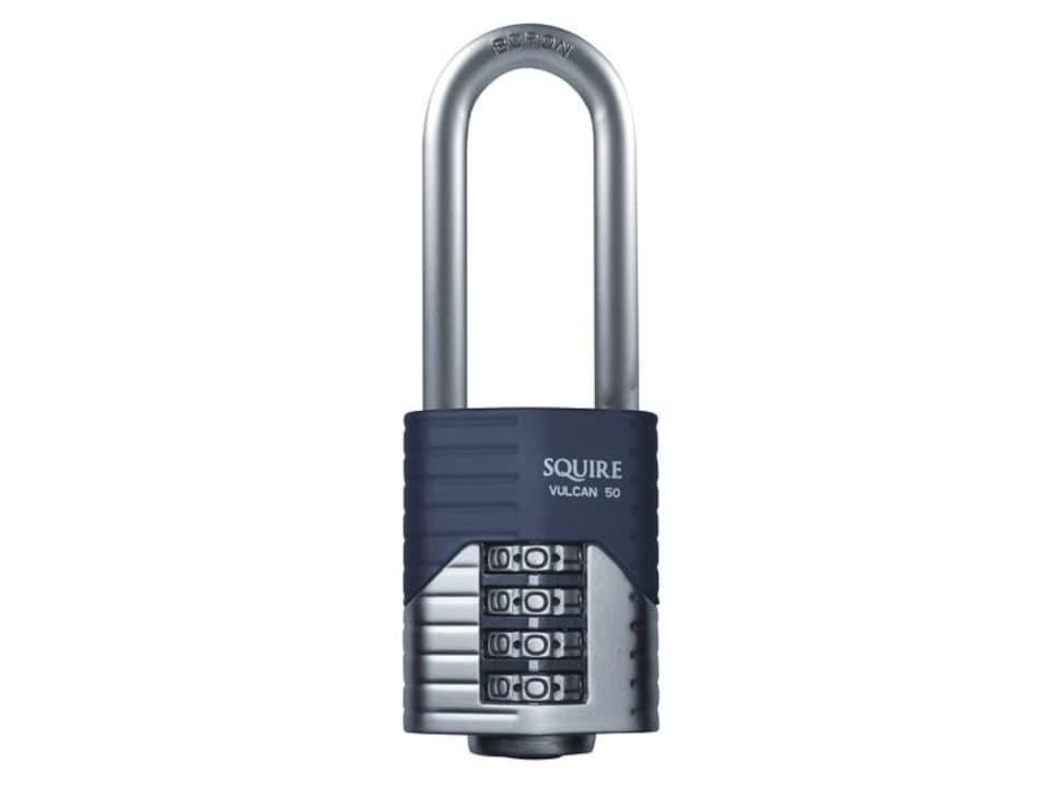 Henry Squire Vulcan Long Boron Shackle Combination Padlock 50Mm