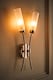 image 3 of ValueLights Maya Pair Brushed Chrome 2 Arm Wall Light | Chrome