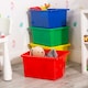 image 2 of Wham Stack & Store 4 x 35L Plastic Storage Boxes | Multi | 4