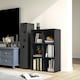 image 8 of HOMCOM Cubic Cabinet Bookcase Storage Shelves for Home Office, Black