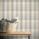 image 2 of Arthouse Country Checked Wallpaper - Grey - 10m x 53cm Grey