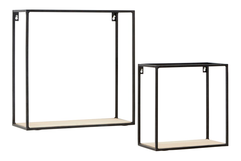 image 1 of Orsina Stylish Cuboid Shelf Unit, Functional Wall Shelves For Bedroom, Durable Vertical Wall Shelf For Livingroom