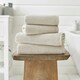 image 1 of Romeo 100% Cotton Absorbent Soft Bathroom Towels - Hand, Bath, Sheet | Cream | Stone | Bath sheet