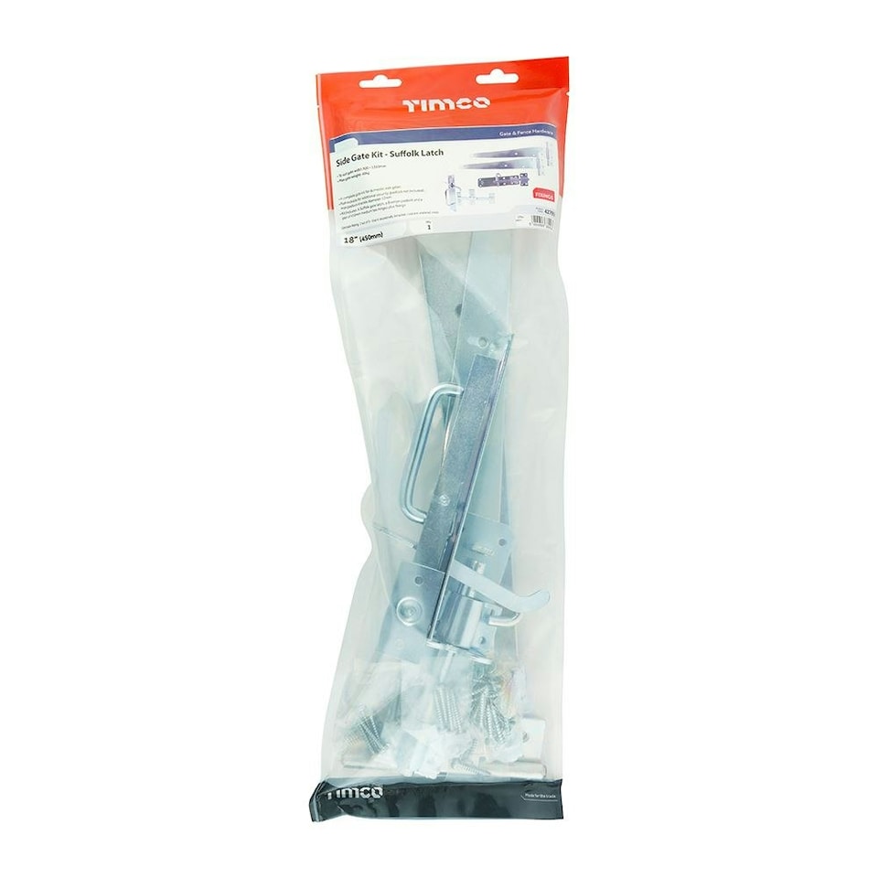 image 1 of Timco - Side Gate Kit - Suffolk Latch - Zinc (Size 18" - 1 Each)