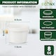 image 2 of ECONX 8oz White Disposable Paper Soup Cups Food Containers with Lids Takeaway Tubs 25pc