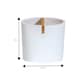 image 7 of Showerdrape Sonata White & Bamboo 4 Piece Bathroom Accessory Set | White | White | 1