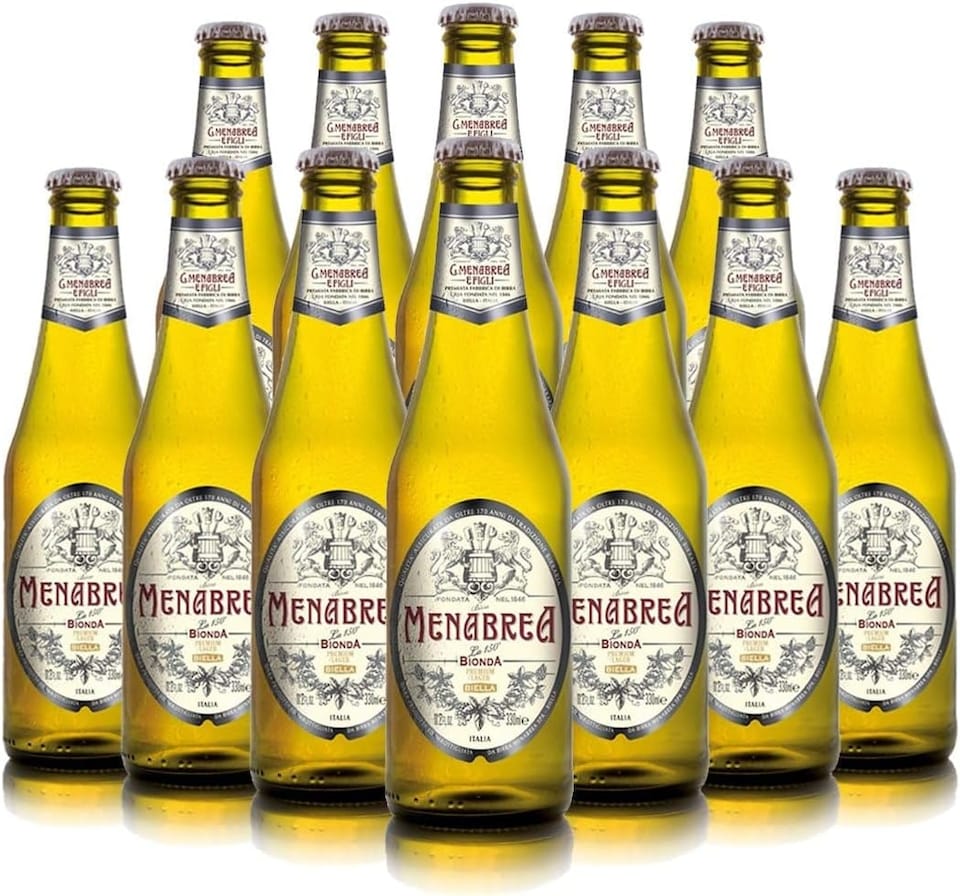 Menabrea Birra Bionda Italian Lager 12 x 330ml