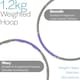 image 3 of Smooth Weighted Hoop - Purple
