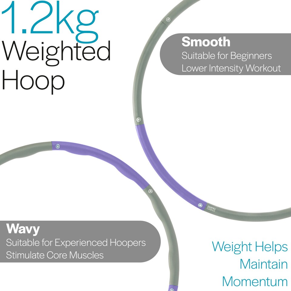 image 1 of Smooth Weighted Hoop - Purple