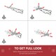 image 4 of HOMCOM Pre-Lit Artificial Christmas Door Wreath Holly Garland Decor 20 LED