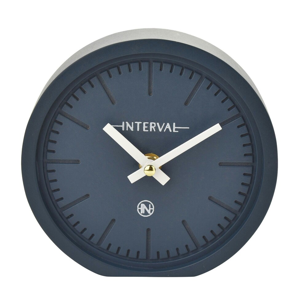 image 1 of Interval Minimalist Desk Clock 15cm - Navy Blue | Navy
