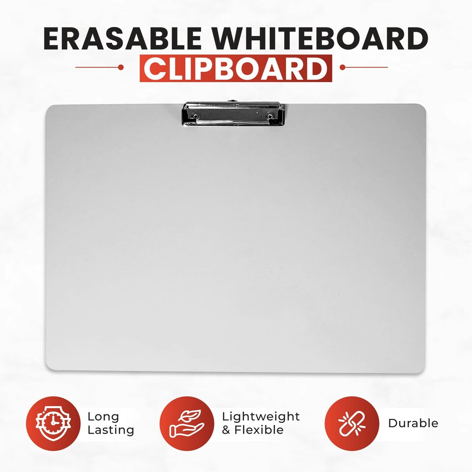 image 1 of A4 Erasable Whiteboard Clipboard by Janrax
